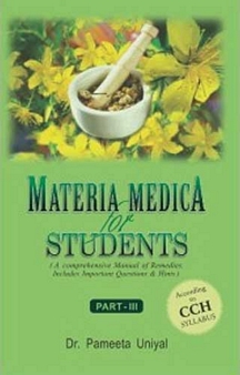 Materia Medica For Students -Iii