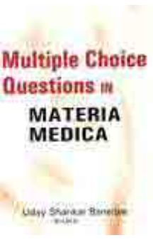 Multiple Choice Questions In Materia Medica